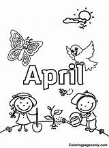 April Coloring Pages Printable For Free Download sketch template