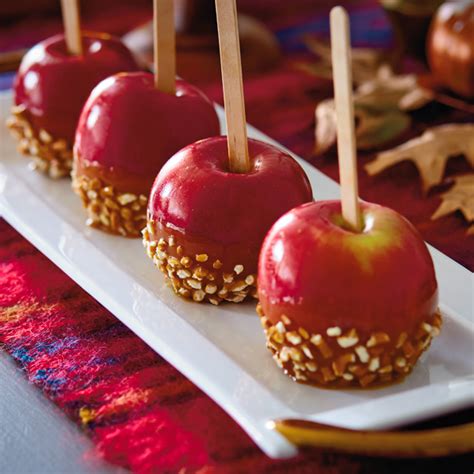 Sweet and Salty Caramel Apples with Pretzel Bottoms | Hallmark Ideas ...