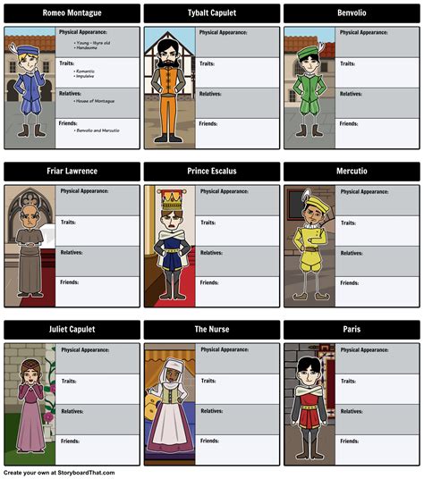 Tired of your students confusing characters? Create character maps with our extensive library of ...