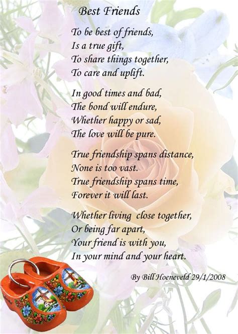 Best Friends - Poems about Friendship