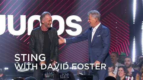 Sting takes the stage with David Foster | Juno Awards 2019 - YouTube