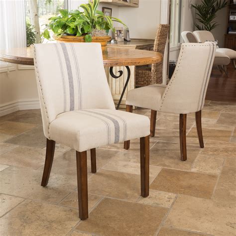 Noble House Harrison Fabric Dining Chairs, Set of 2, Beige - Walmart ...