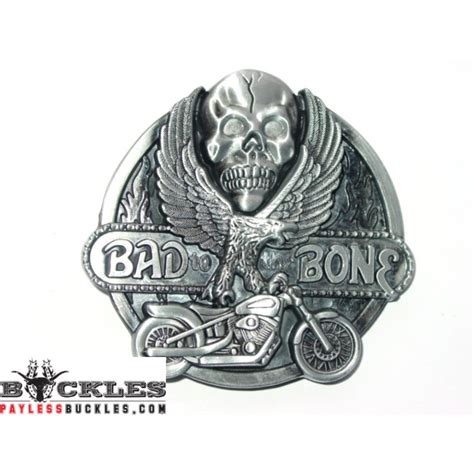 PaylessBuckles.com: Wholesale Bad To The Bone Biker Motorcycle Belt Buckle