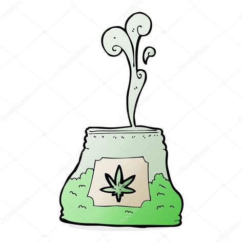 Cartoon bag of weed Stock Vector Image by ©lineartestpilot #101830546