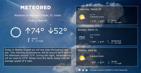 Wesley Chapel, FL Weather 14 days - Meteored