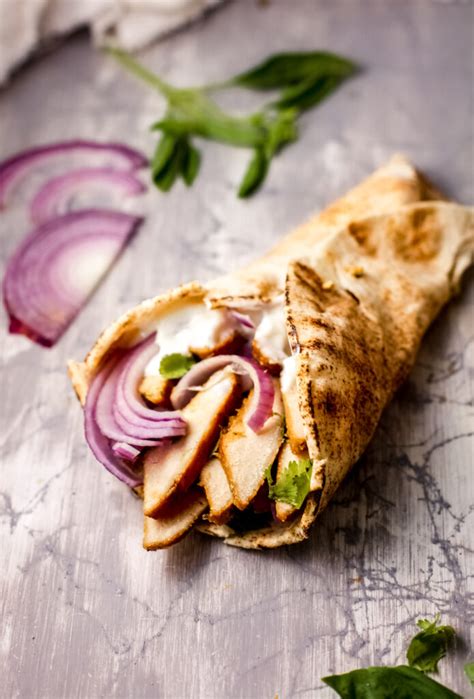 Greek Chicken Pita - Love On A Plate