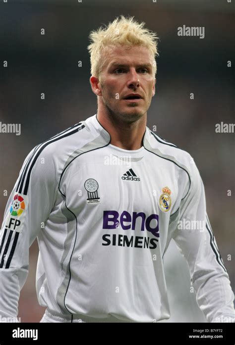 David Beckham, with Real Madrid Football Club Stock Photo - Alamy