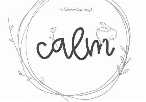 Calm - A Handwritten Script Font (80933) | Script | Font Bundles