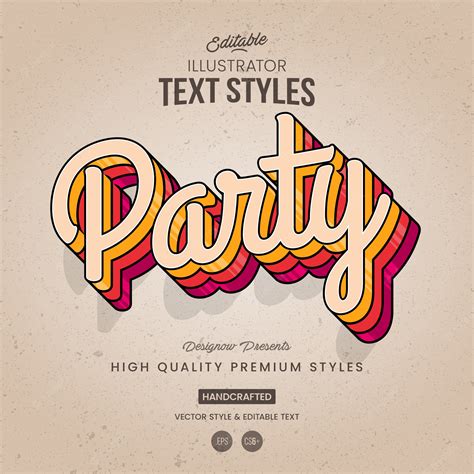 Premium Vector | Retro text style