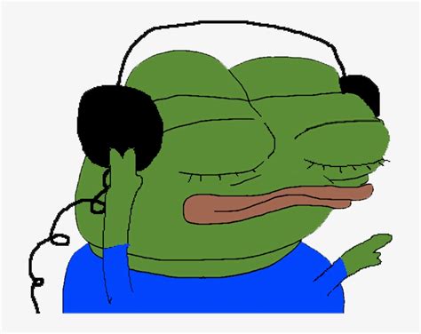 Pepe - Pepe Listening To Music - Free Transparent PNG Download - PNGkey