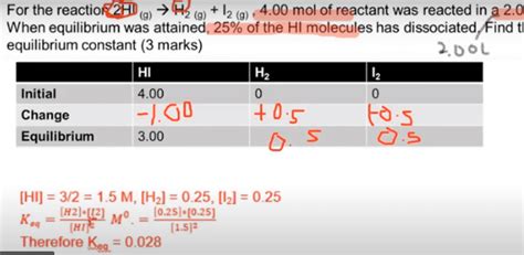 Equilibrium constant I.C.E tables : r/chemhelp