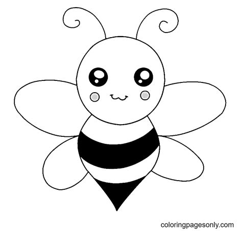 Bumble Bee for Kid Coloring Page - Free Printable Coloring Pages