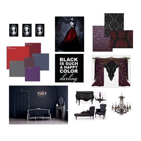 mood board gothic Interior Design Mood Board by mjallen - Style Sourcebook