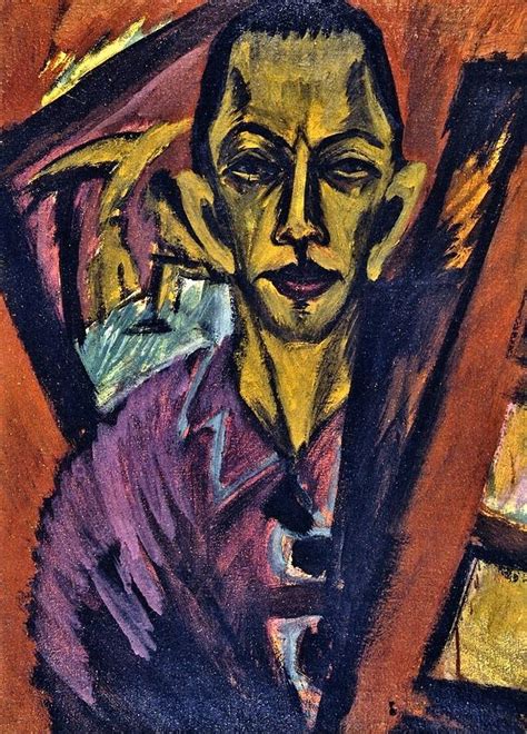 Self-Portrait Painting by Ernst Ludwig Kirchner - Fine Art America