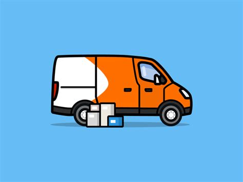 Delivery truck Animation by Dennis Snellenberg on Dribbble