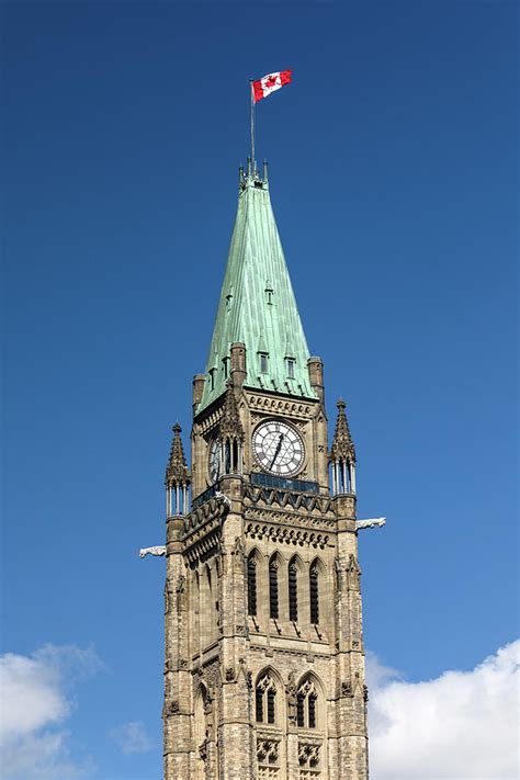 The Top of the Peace Tower at Parliament Hill Photograph by Michael ...