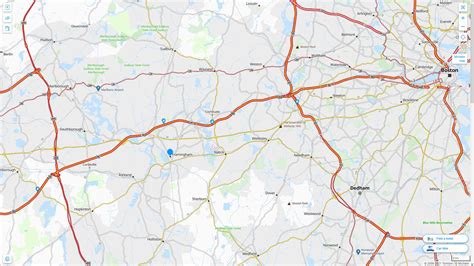 Framingham, Massachusetts Map