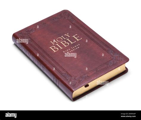 Leather Bound King James Version of the Bible Cut Out Stock Photo - Alamy