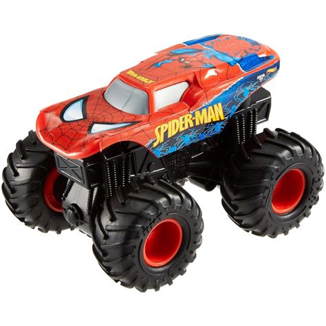 HOT WHEELS MONSTER Jam MARVEL SPIDER-MAN 4X4 DIE-CAST MONSTER TRUCK 1/ ...