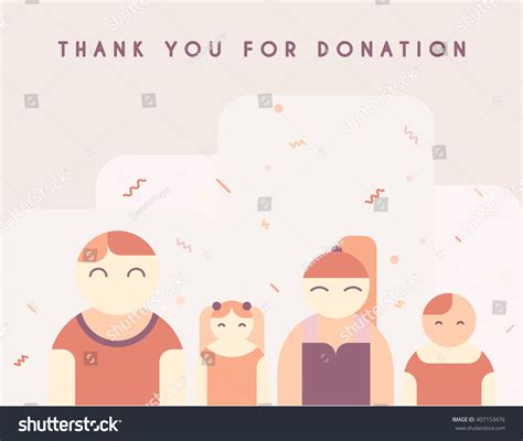 Thank You Donation Modern Vector Poster Stock Vector (Royalty Free ...