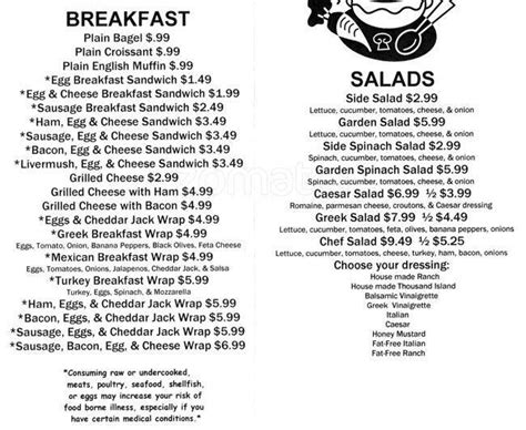 Metro DELI Menu, Menu for Metro DELI, Cornelius, Charlotte - Urbanspoon/Zomato