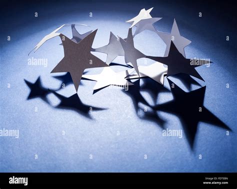 Paper christmas stars Stock Photo - Alamy