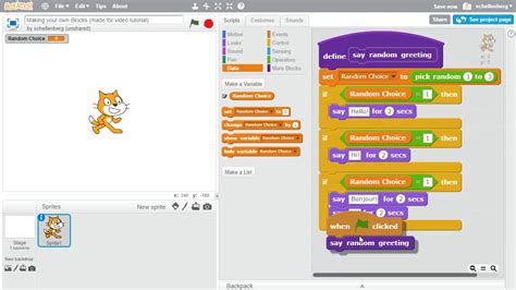 Scratch - Defining Your Own Blocks [Day 10] - YouTube