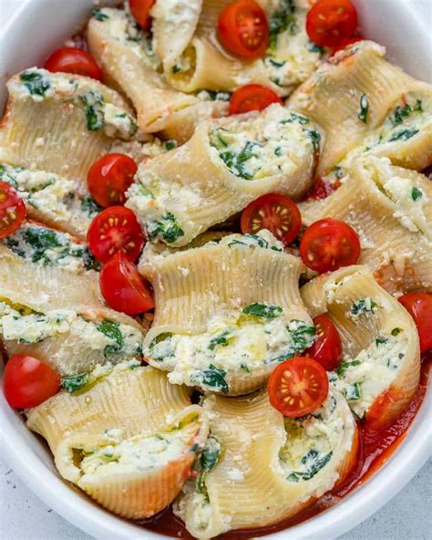 Spinach and Ricotta Stuffed Pasta Recipe | Healthy Fitness Meals