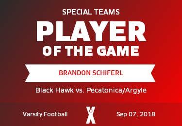 Brandon Schiferl's Black Hawk High School Career Home