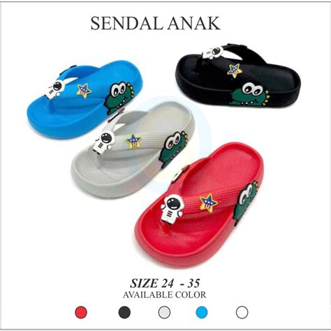 Jual Sandal JEPIT Anak Laki-laki Model Jepit Karakter astronot Dino ...