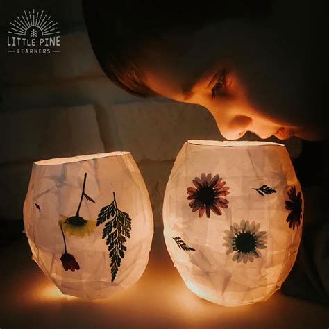 Magical Pressed Flower Lanterns • Little Pine Learners