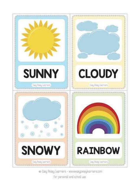 Weather Flashcards