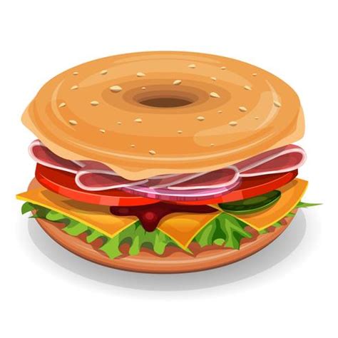 American Bagel 265449 Vector Art at Vecteezy