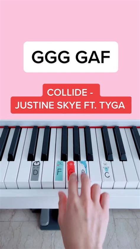 Collide - Justine Skye ft. TYGA (TikTok Remix) (Piano Tutorial) # ...