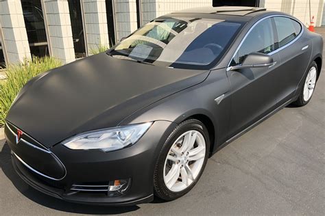 tesla matte black wrap-01 – Custom Vehicle Wraps