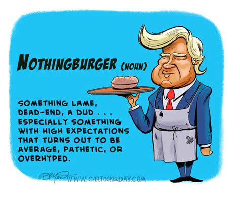 Nothingburger Cartoon Trump Cartoon