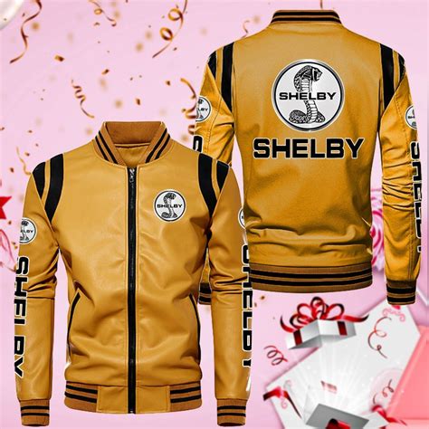 Ford Shelby Leather Bomber Jacket 9023 – Timedea