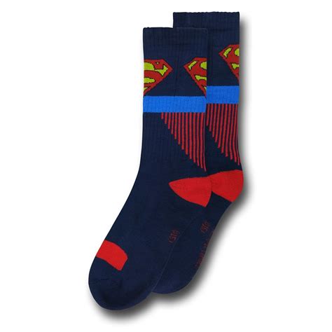 Superman Red and Blue Socks 2-Pack