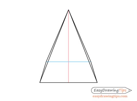 How to Draw a Pyramid in One Point Perspective - EasyDrawingTips