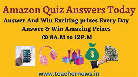 Amazon Quiz Answers Today(JAN-19-2024) – Win Daily Exciting Prizes and ...