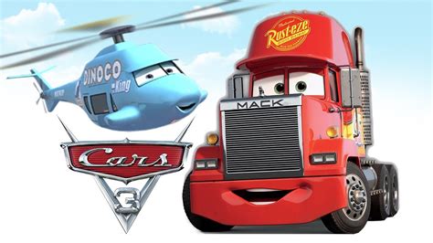 Cars 3 Movie English Game Mack Truck Dinoco Cup - YouTube