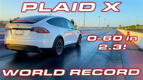 Tesla Model X Plaid 1/4 Mile Testing sets new World Record | DragTimes ...