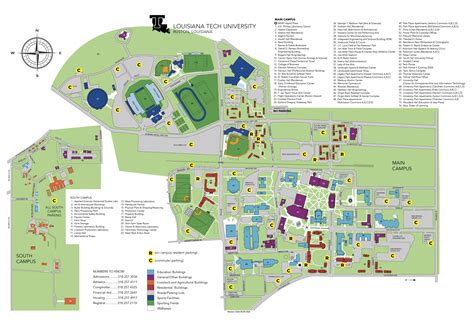 Louisiana Tech University Campus Map - Denise Guenevere