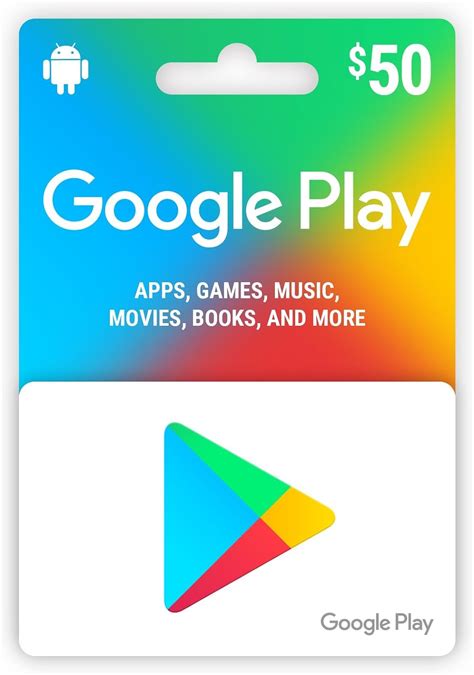 Google Play - $50 Gift Card : Amazon.ca: Gift Cards