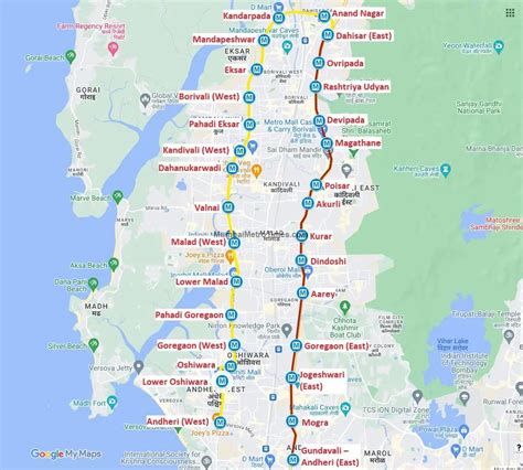 Line-2A or Yellow Line Mumbai Metro - Find Metro Routes, Maps, Timings, Stations, Fare