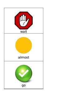 Wait Visual Prompt for Special Education by Autism and Special Ed Resources