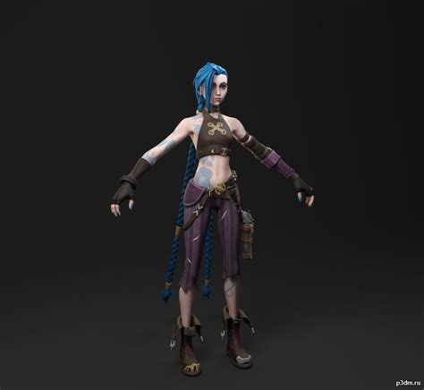 Arcane Jinx 3D model | Company of heroes, League of legends, Man of war