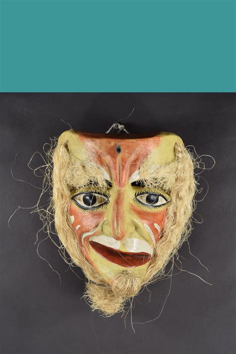 M19-04 Viejito mask with beard, Mexico — Las Manos Magicas Folk Art ...