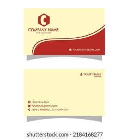 Business Card Design Red Background Logo Stock Vector (Royalty Free) 2184168277 | Shutterstock