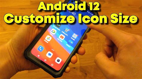 Android 12 - How to Resize Icons | Customize Icon Shapes | Change Icon Size - YouTube